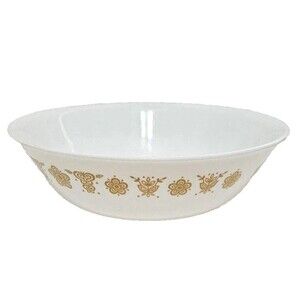 Corelle Butterfly Gold Serving Vegetable Bowl 8.5-inch Vintage Corning Kitchen
